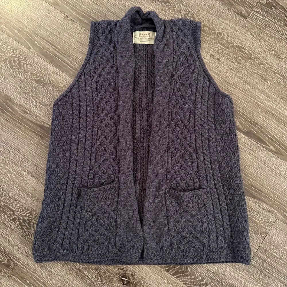 Aran Sweater Market Cable Aran Waistcoat
